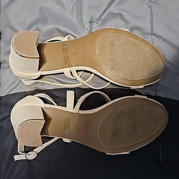 Dream Pairs Madison Nude/Suede Sz 8 Shoes Cocktail Wedding Prom SemiFormal Wow - Picture 3 of 6